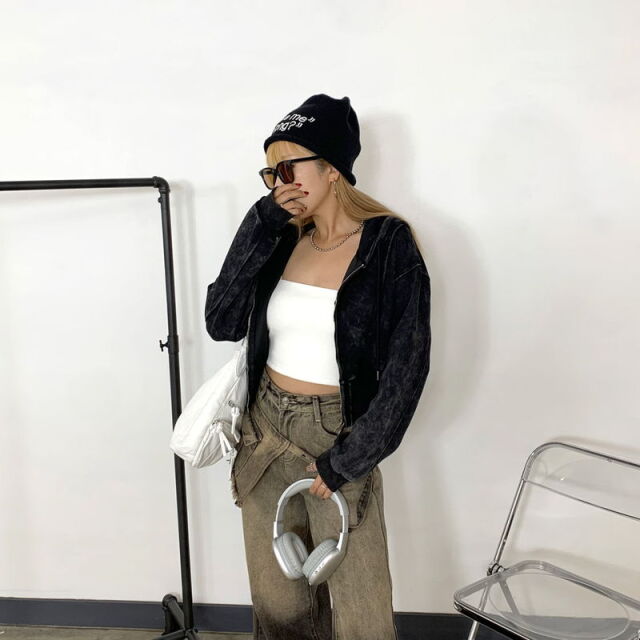 ブリーチZIPショートパーカー