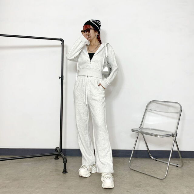 non-hedge ストーンZIPパーカー・パンツセットアップ|TiMTiM