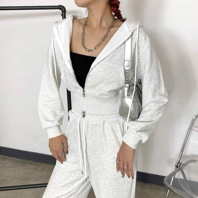 ストーンZIPパーカー・パンツセットアップ