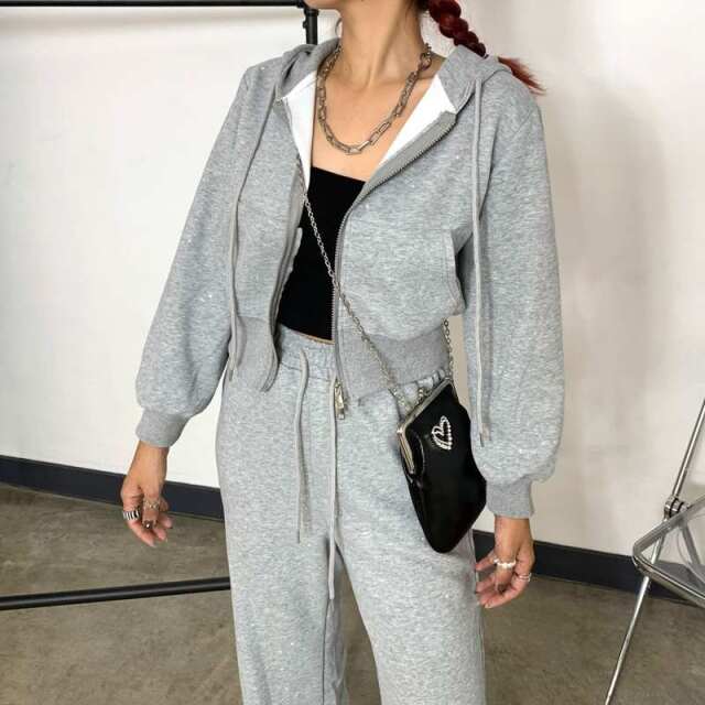 THE MOMENTUM ジップアップパーカー　パンツ セットアップ 楽天市場】【限定10％OFF&クーポン】 muahmuah セットアップ パーカー