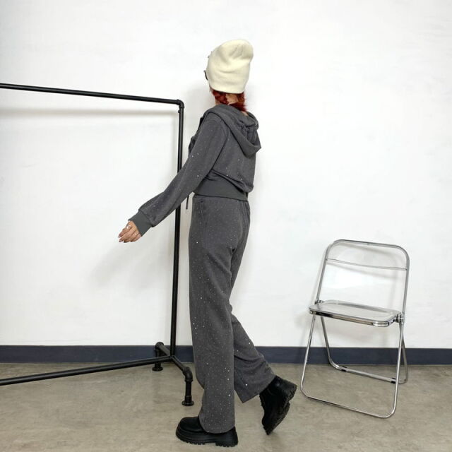 ストーンZIPパーカー・パンツセットアップ