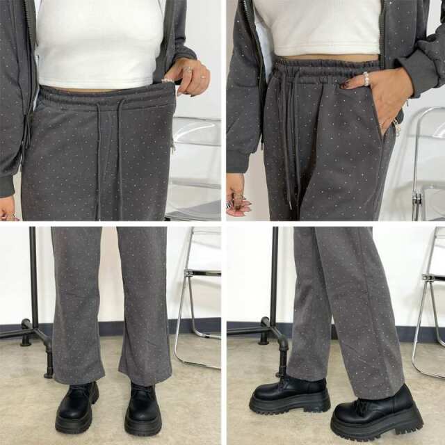 ストーンZIPパーカー・パンツセットアップ