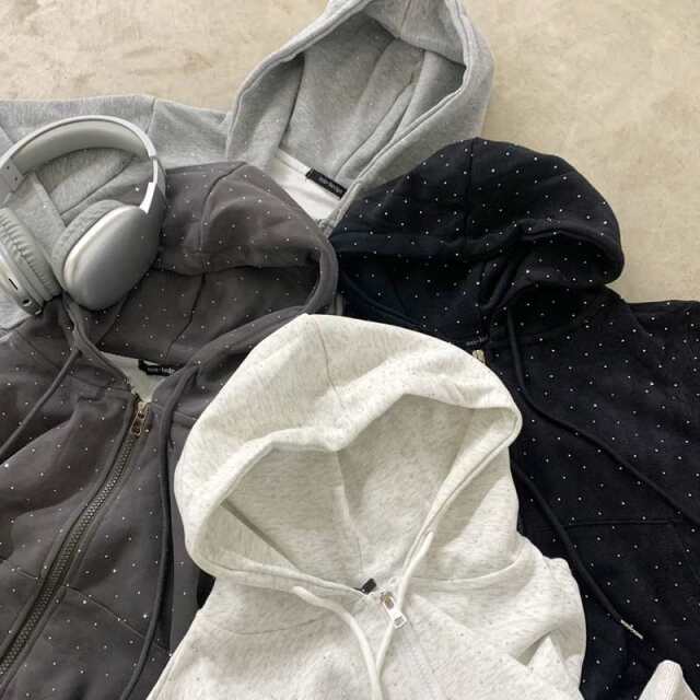 ストーンZIPパーカー・パンツセットアップ