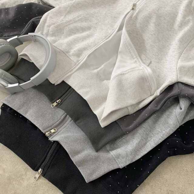 ストーンZIPパーカー・パンツセットアップ