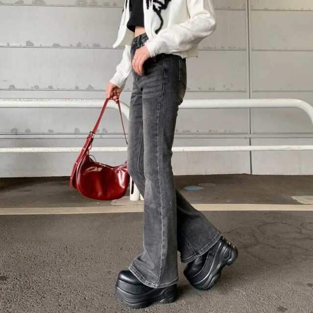 デニムフレアパンツ