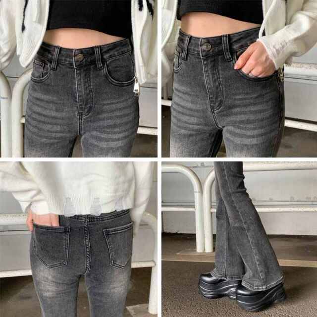 デニムフレアパンツ