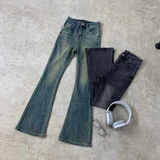 デニムフレアパンツ