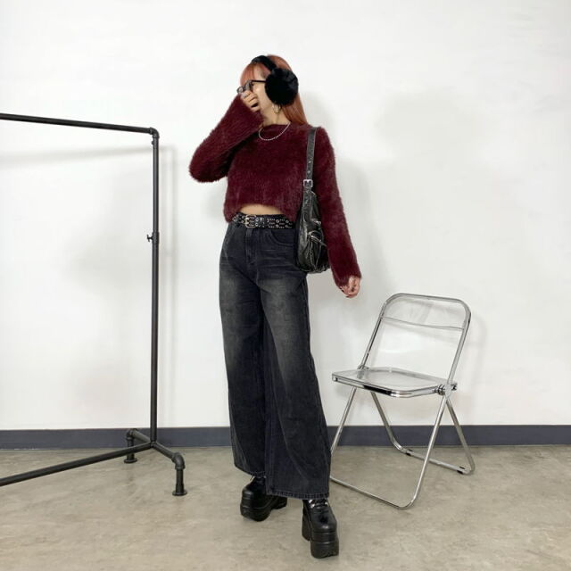 シャギーショートプルオーバー