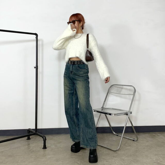 シャギーショートプルオーバー