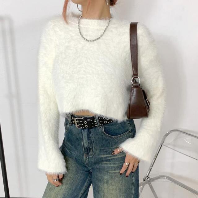 シャギーショートプルオーバー