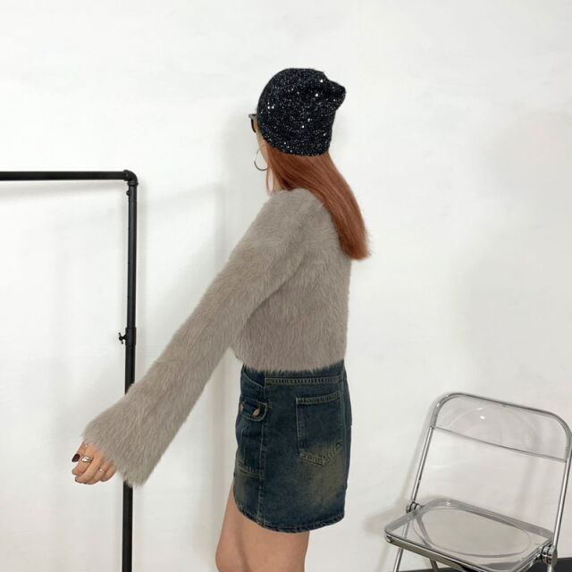 シャギーショートプルオーバー