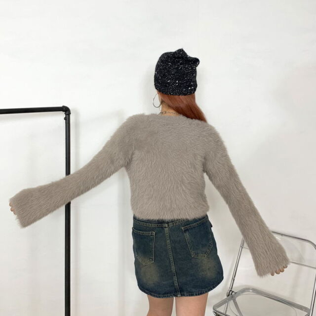 シャギーショートプルオーバー