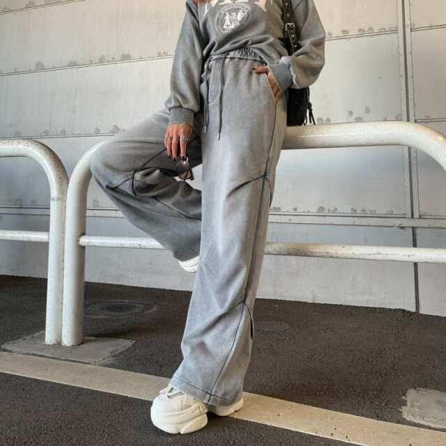 ブリーチカットワイドパンツ