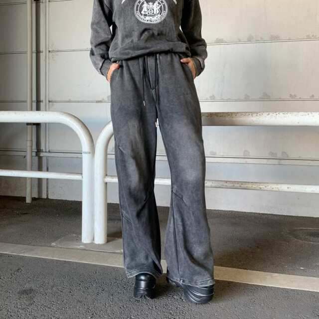 ブリーチカットワイドパンツ