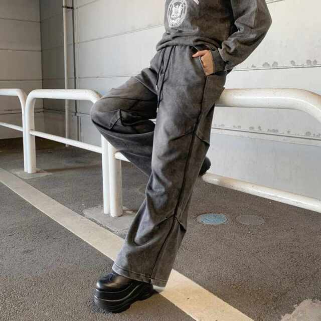 ブリーチカットワイドパンツ