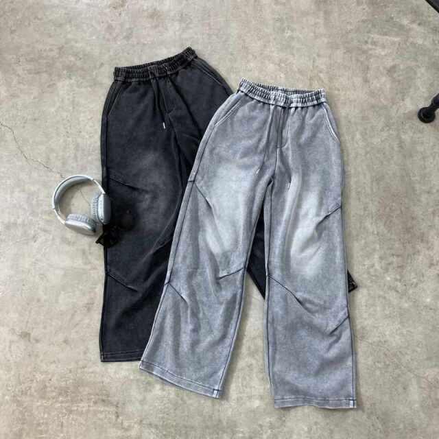 ブリーチカットワイドパンツ