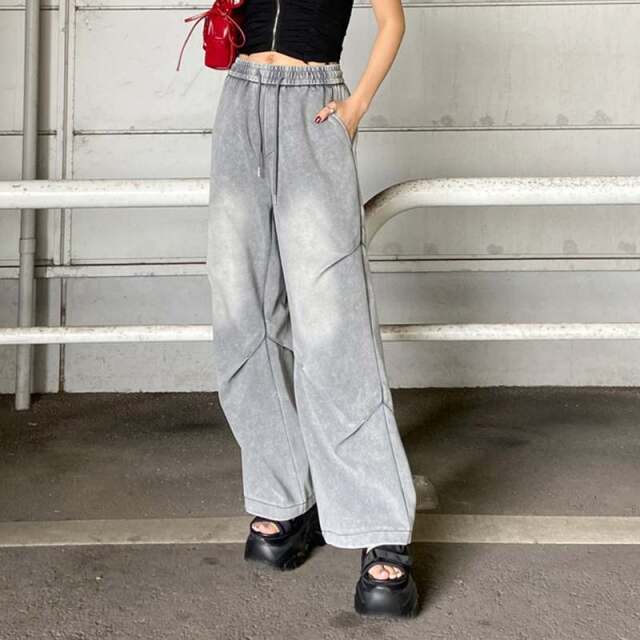 ブリーチカットワイドパンツ