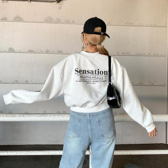 バックロゴカットブルゾン