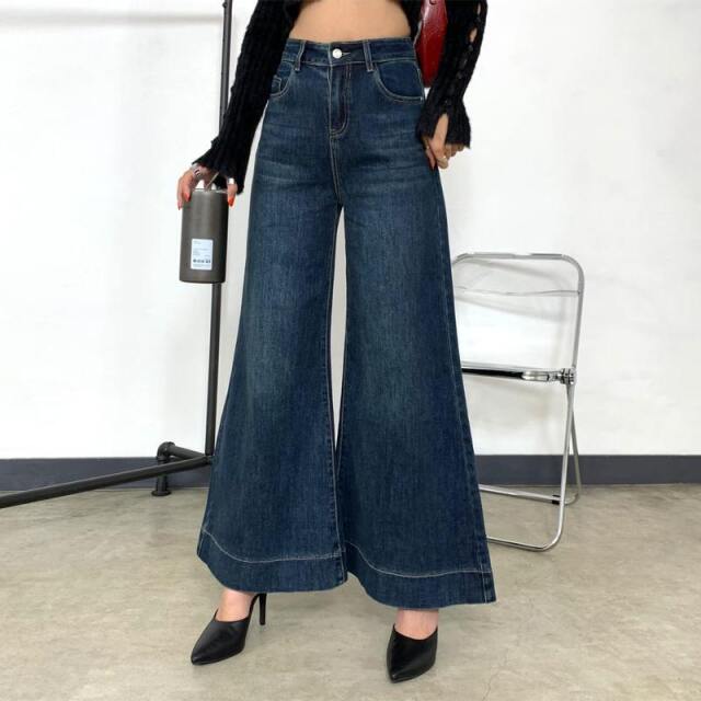 デニムフレアパンツ
