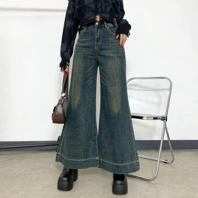 デニムフレアパンツ