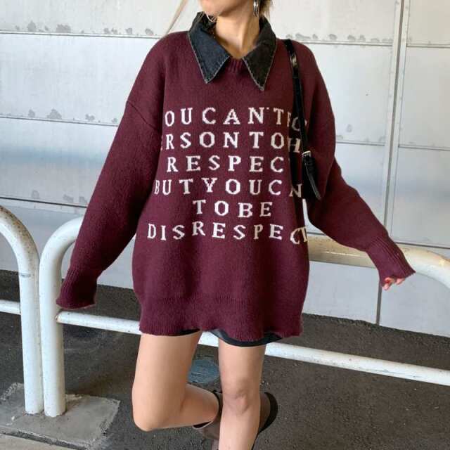 エリデニムロゴニットチュニック