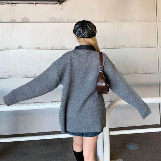 エリデニムロゴニットチュニック