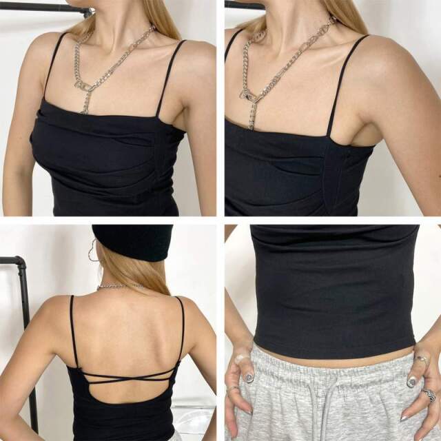 フロントタックキャミソール