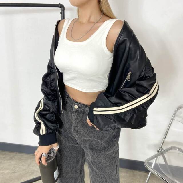 バッククロスショートタンクトップ