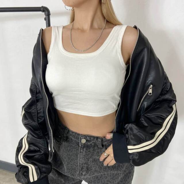 バッククロスショートタンクトップ