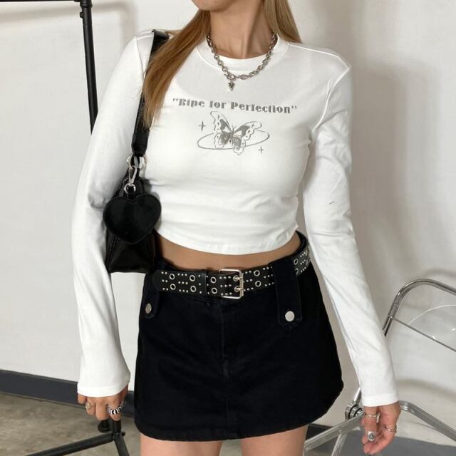 シルバーチョウロゴショートT