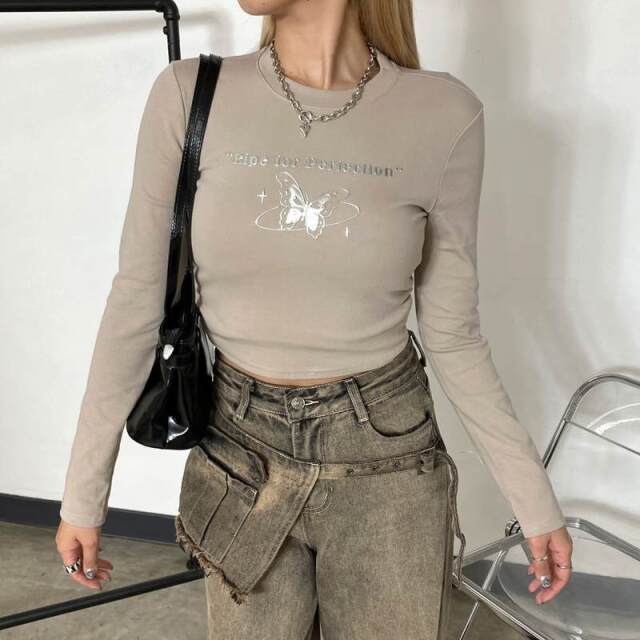 シルバーチョウロゴショートT