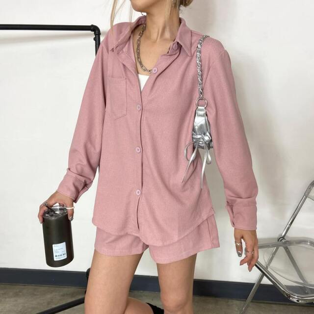 ★WEB限定★シャツ・ショートパンツセットアップ