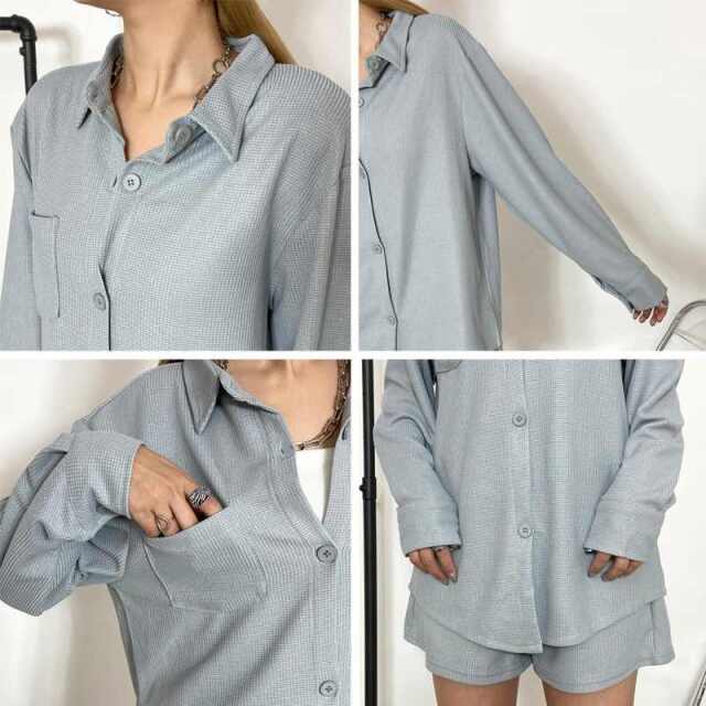 ★WEB限定★シャツ・ショートパンツセットアップ