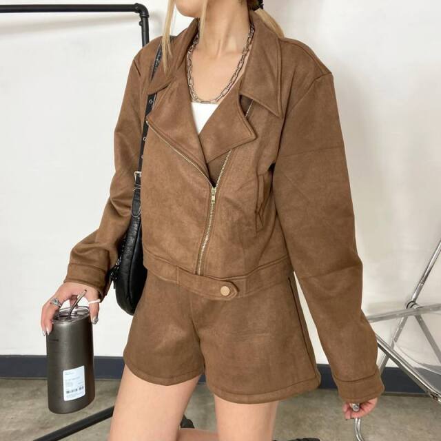 ★WEB限定★カットスエードジャケット・パンツセットアップ