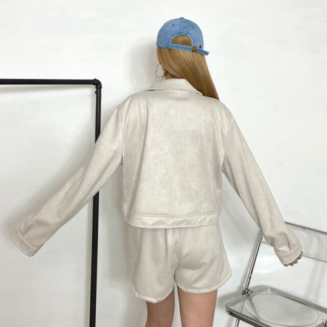 ★WEB限定★カットスエードジャケット・パンツセットアップ