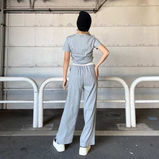 non-hedge ロゴ刺繍Tシャツ・パンツセットアップ|TiMTiM