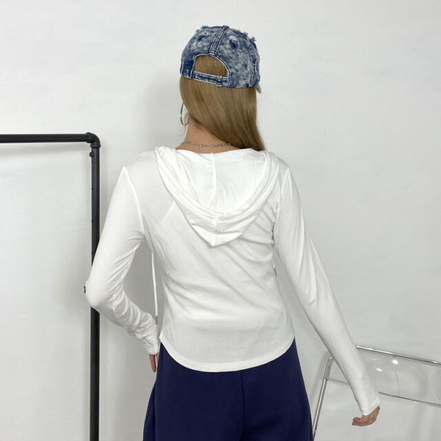 ZIPフード・ストーンロゴキャミセット