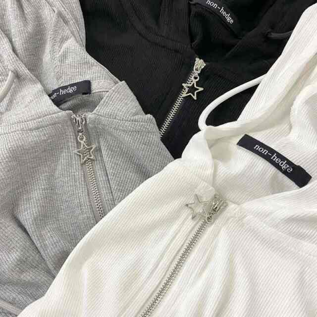 ZIPフード・ストーンロゴキャミセット