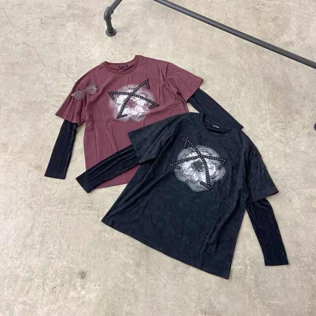 ブリーチレースストーンアンサンブルビッグＴシャツ