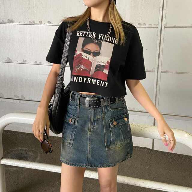 転写ショートTシャツ