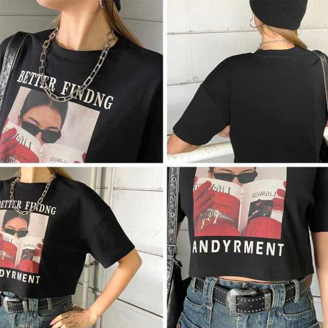 転写ショートTシャツ