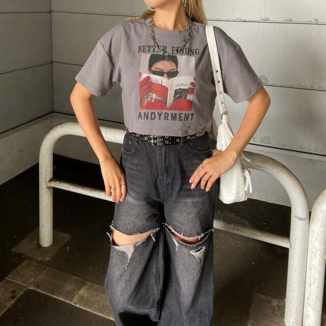 転写ショートTシャツ