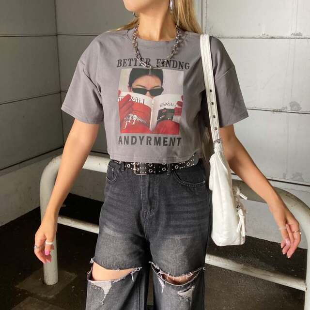 転写ショートTシャツ