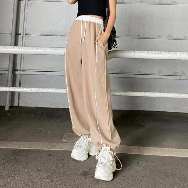 ウエスト切替ラインカットパンツ