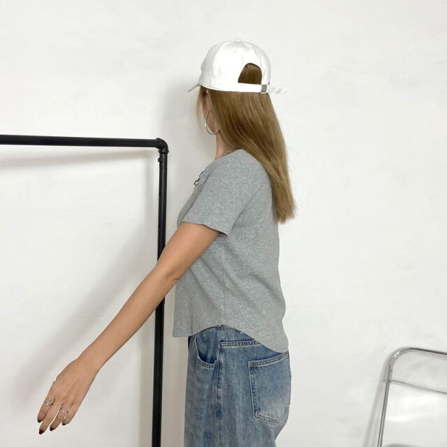 切替リブTシャツ