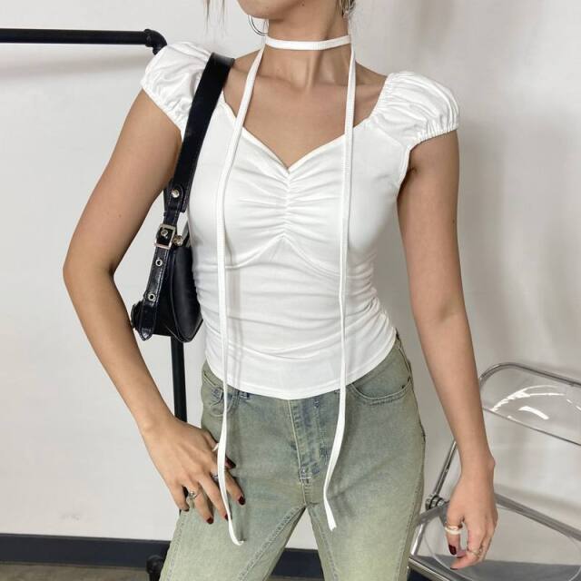 2WAYチョーカー付きトップス