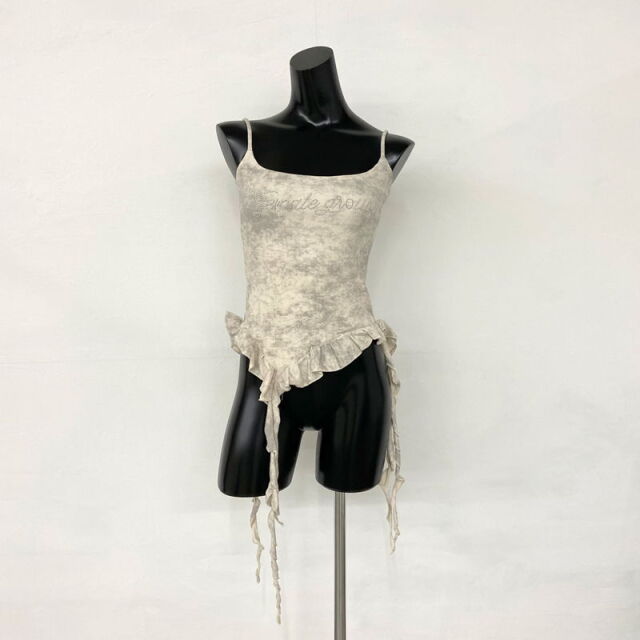 ストーンロゴアシメトップス