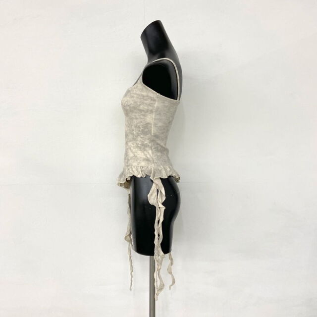 ストーンロゴアシメトップス