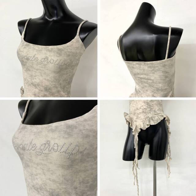 ストーンロゴアシメトップス