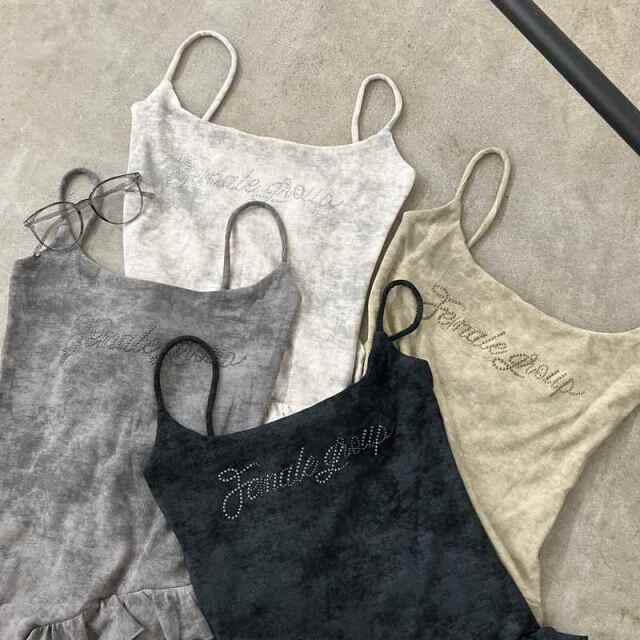 ストーンロゴアシメトップス